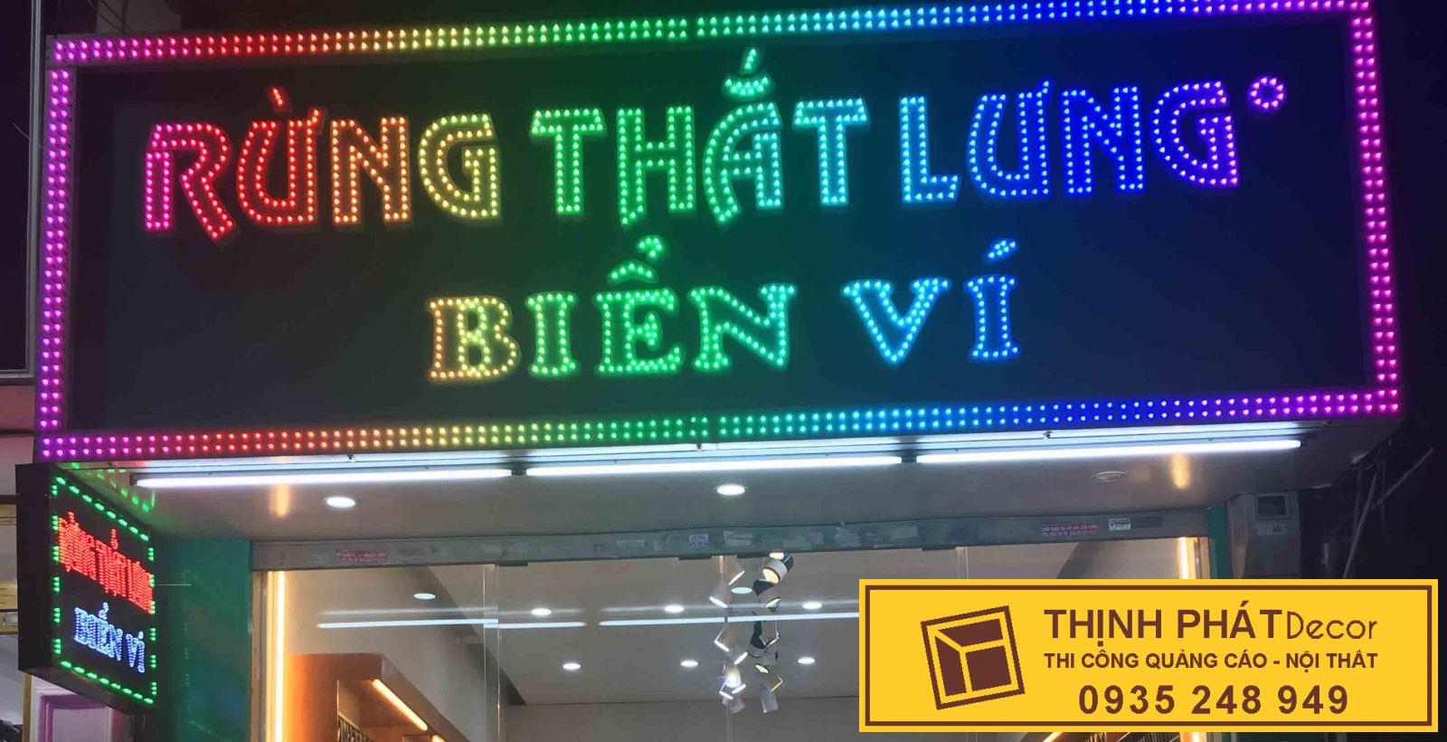Thi công bảng hiệu đèn led giá rẻ quận Bình Tân